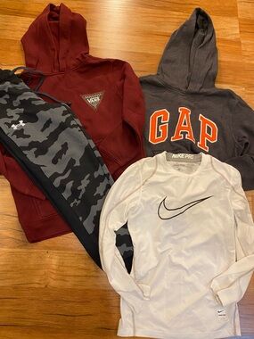 Nike Pro Under Armour Camo Gap Vans hoodies joggers boys lot bundle
